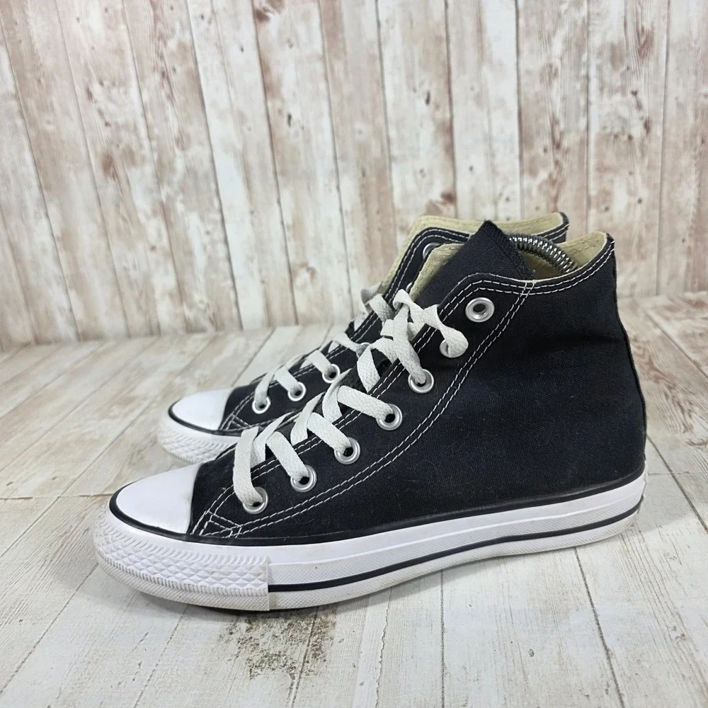 Converse Chuck Taylor All Star High Top Black Canvas Sneakers M9160 Womens 7